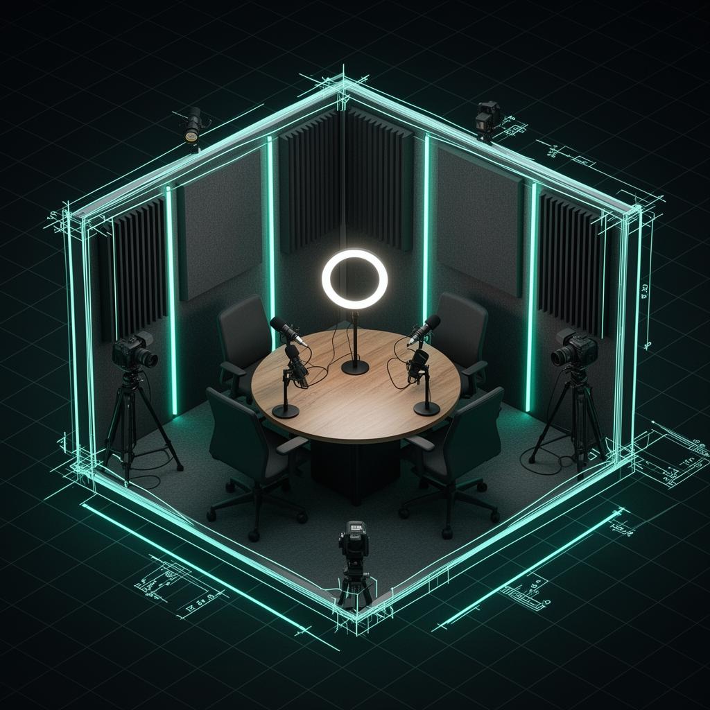 3D Podcast layout preview